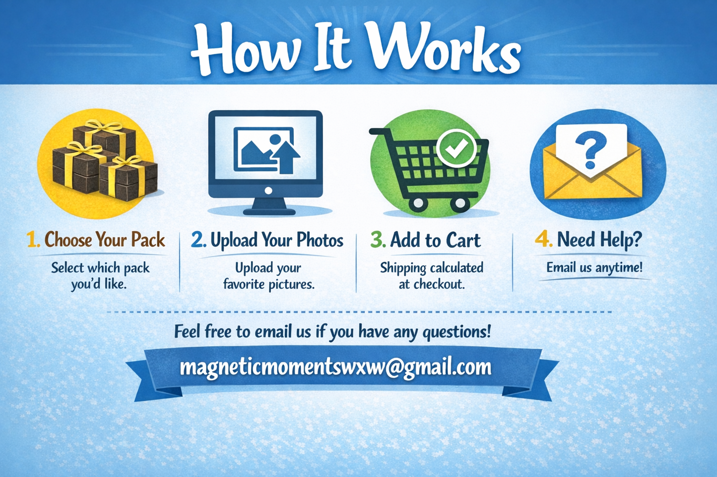 Black or White Stacked "Cutties" Picture Frame